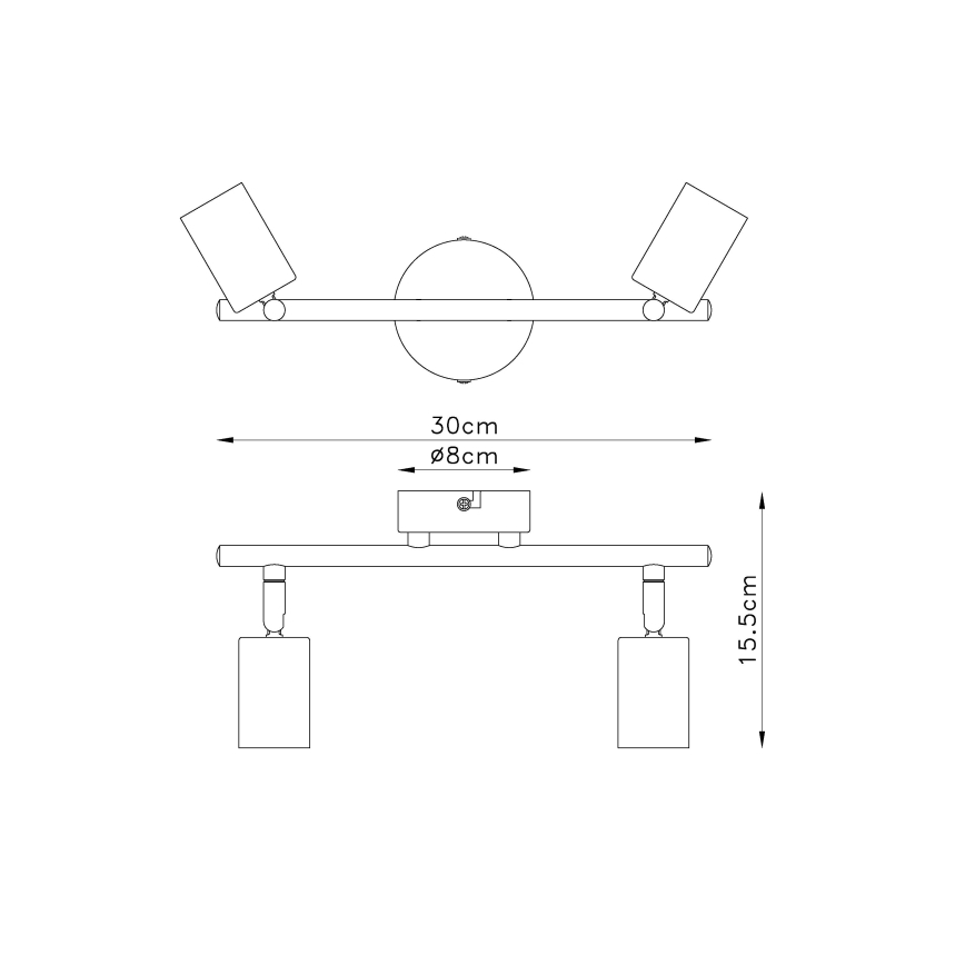 Globo - Reflektorska lampa 2xE27/60W/230V