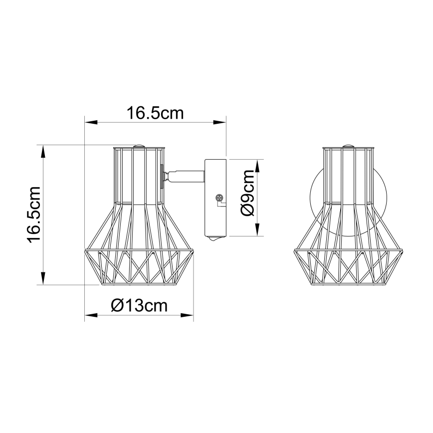 Globo - Zidna reflektorska lampa 1xE27/40W/230V