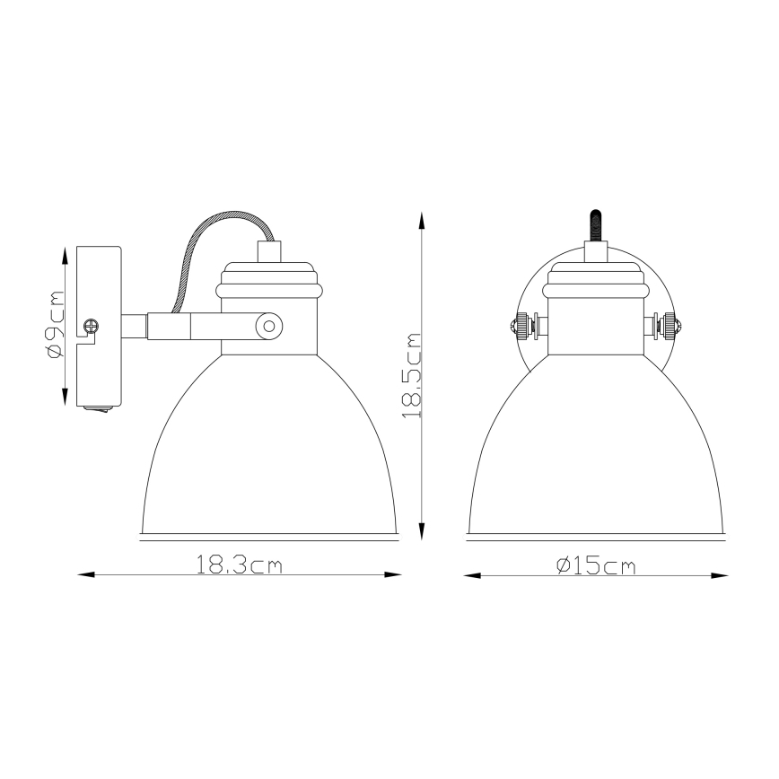 Globo - Zidna reflektorska lampa 1xE27/40W/230V