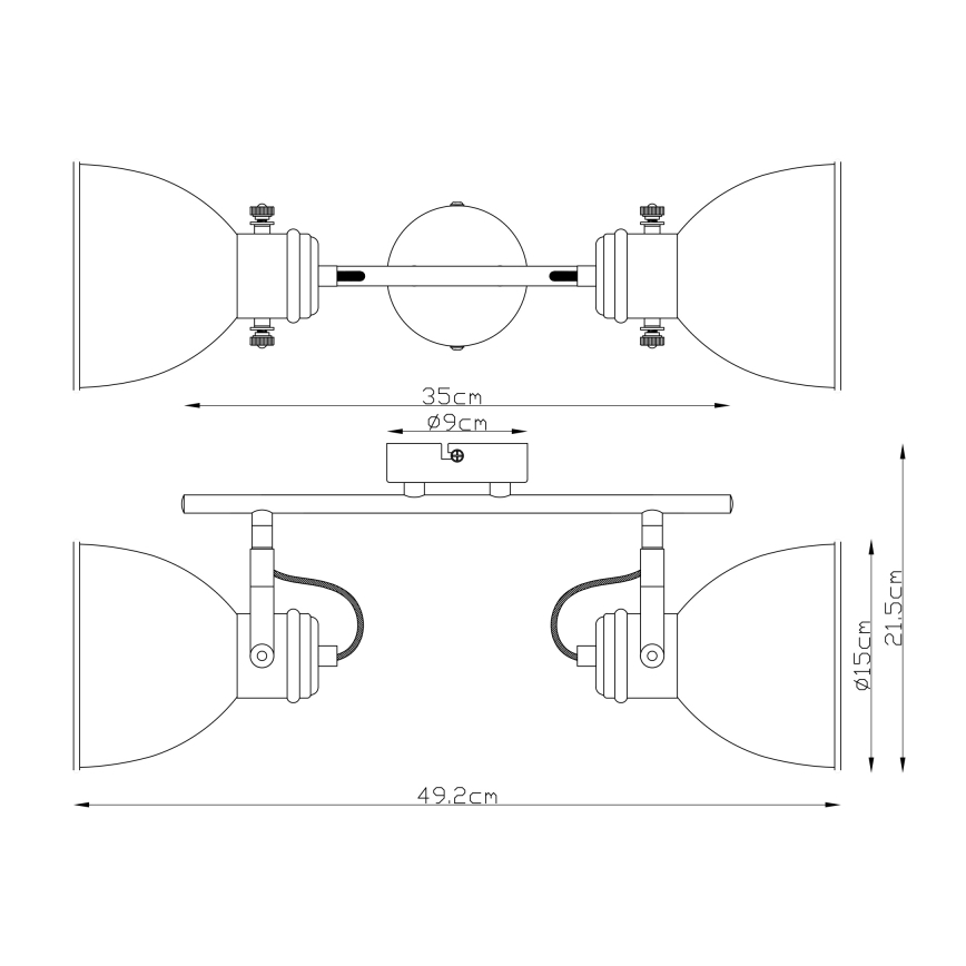 Globo - Reflektorska lampa 2xE27/40W/230V