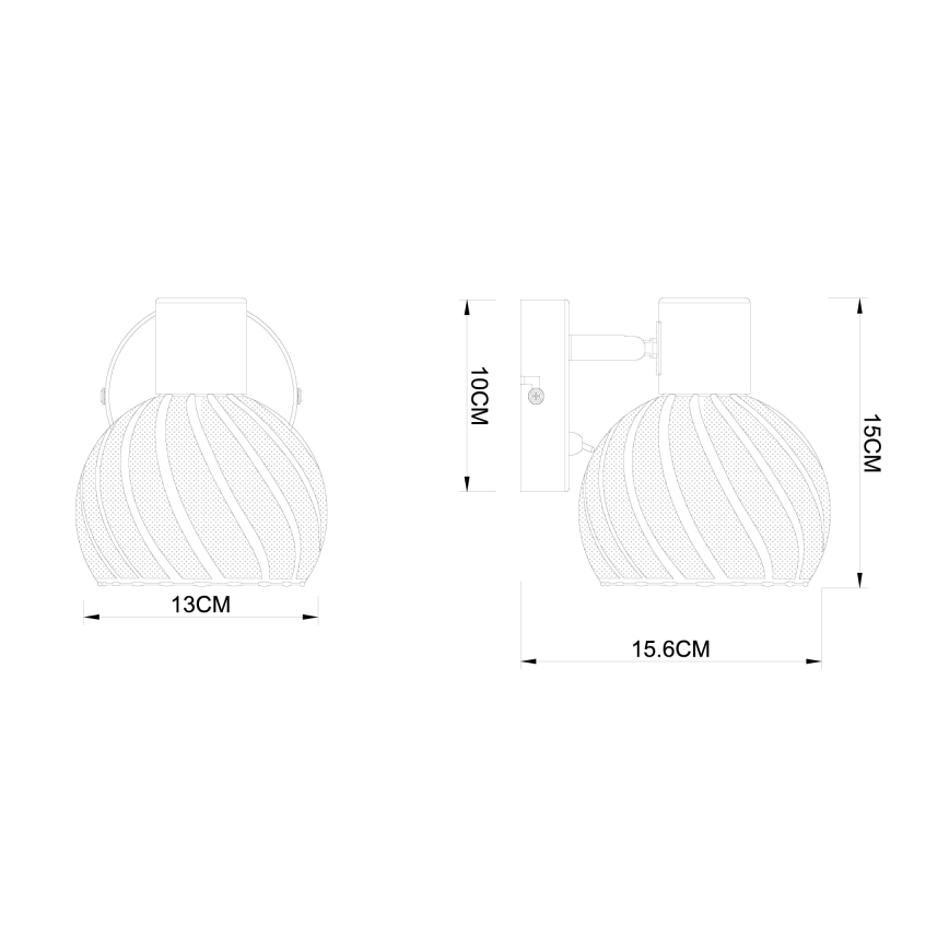 Globo - Zidna reflektorska lampa 1xE27/40W/230V