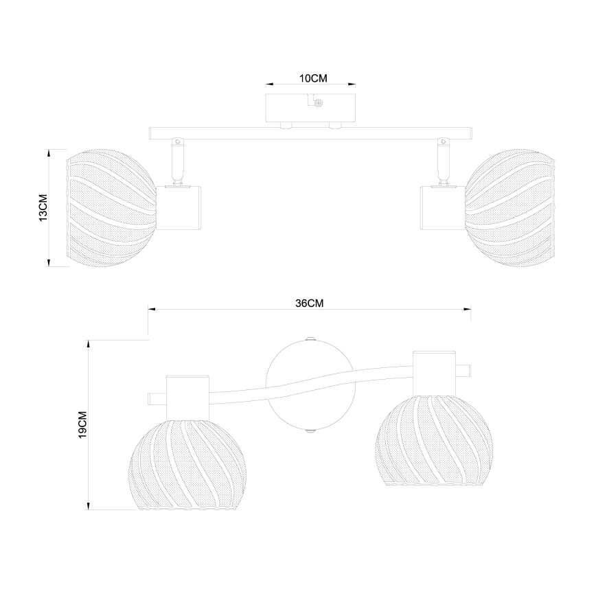 Globo - Reflektorska lampa 2xE27/40W/230V