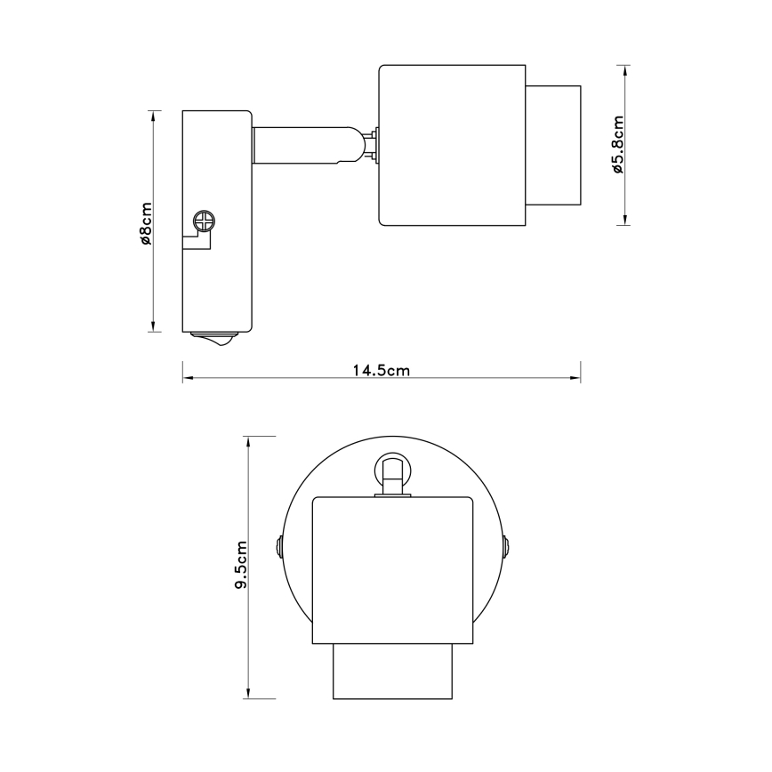Globo - Zidna reflektorska lampa 1xE27/40W/230V