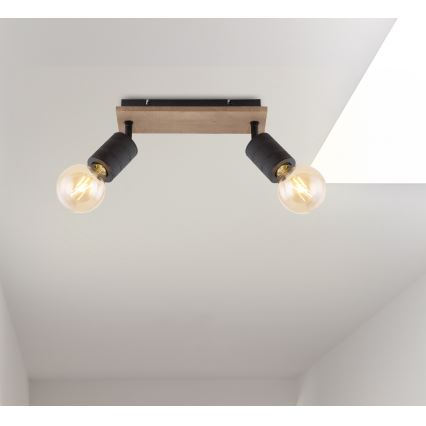 Globo - Reflektorska lampa 2xE27/60W/230V topola