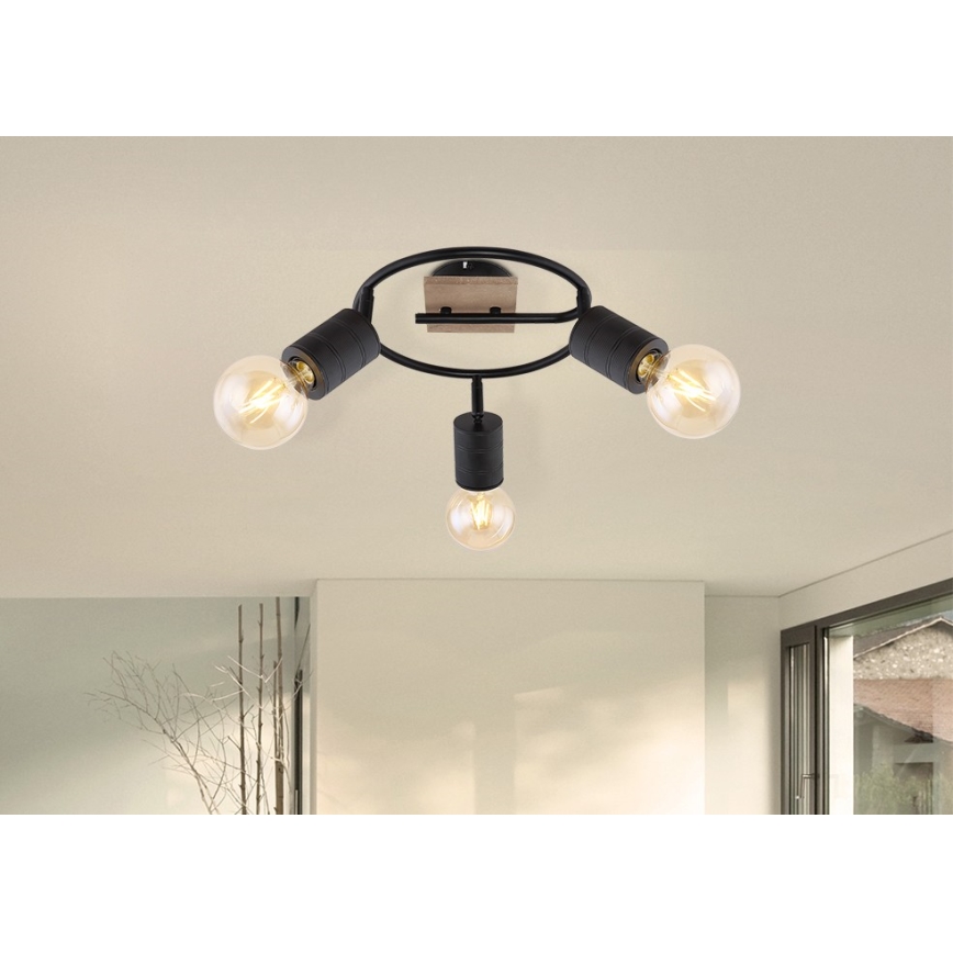 Globo - Reflektorska lampa 3xE27/60W/230V topola