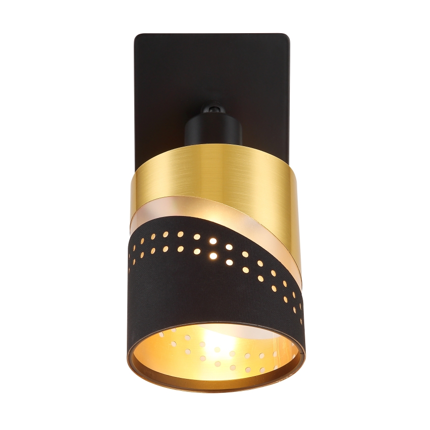 Globo - Zidna reflektorska lampa 1xE14/25W/230V crno/zlatna