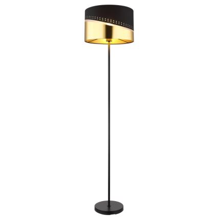 Globo - Podna lampa 1xE27/60W/230V pr. 35 cm crno/zlatna
