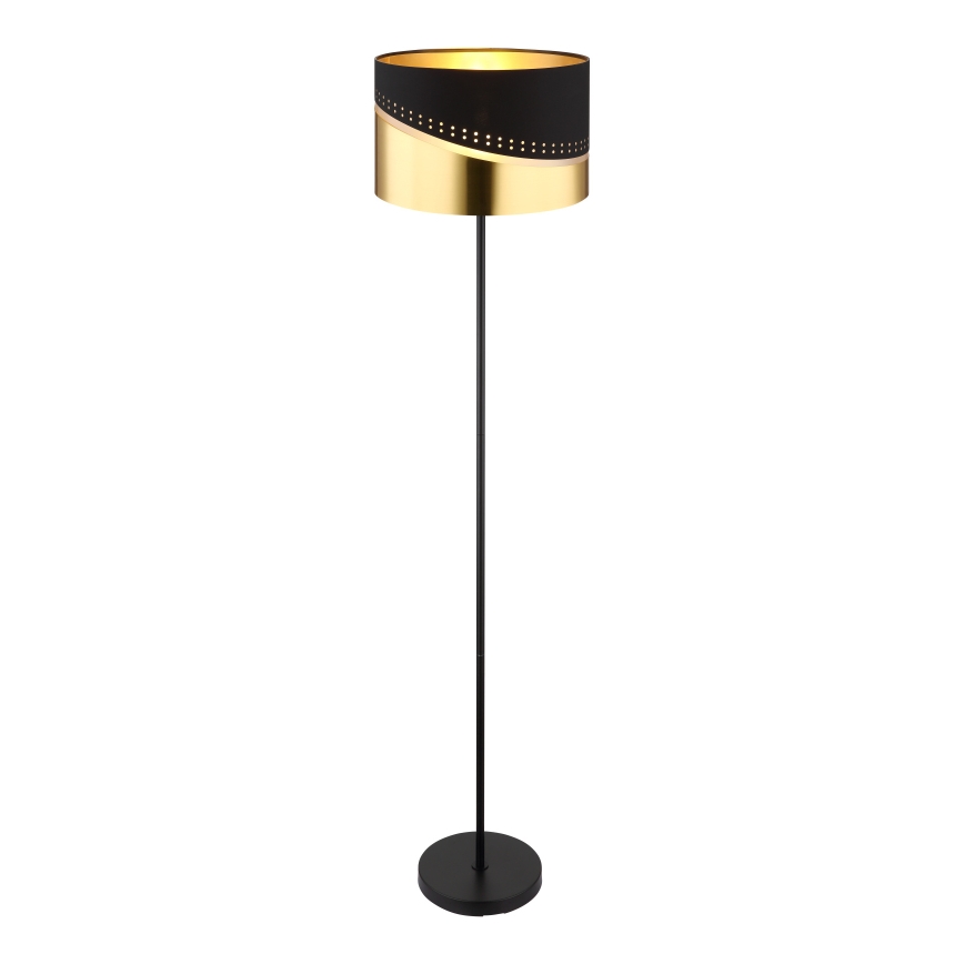 Globo - Podna lampa 1xE27/60W/230V pr. 35 cm crno/zlatna