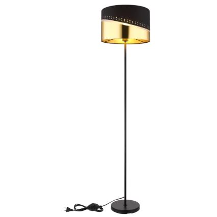 Globo - Podna lampa 1xE27/60W/230V pr. 35 cm crno/zlatna