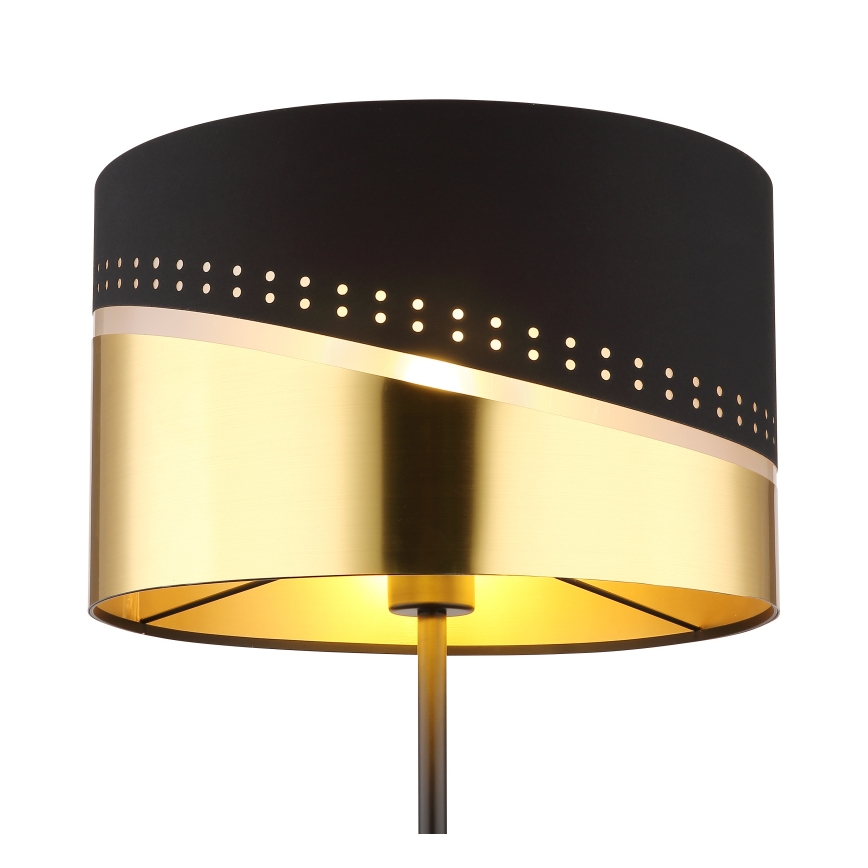 Globo - Podna lampa 1xE27/60W/230V pr. 35 cm crno/zlatna