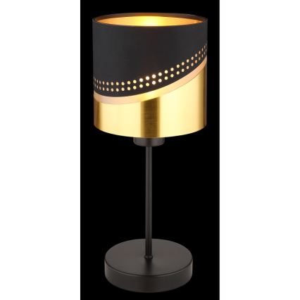 Globo - Stona lampa 1xE27/40W/230V pr. 16 cm crno/zlatna