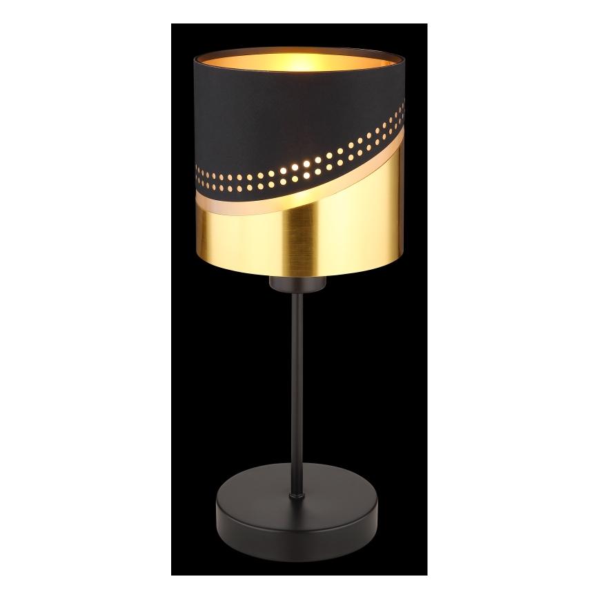 Globo - Stona lampa 1xE27/40W/230V pr. 16 cm crno/zlatna