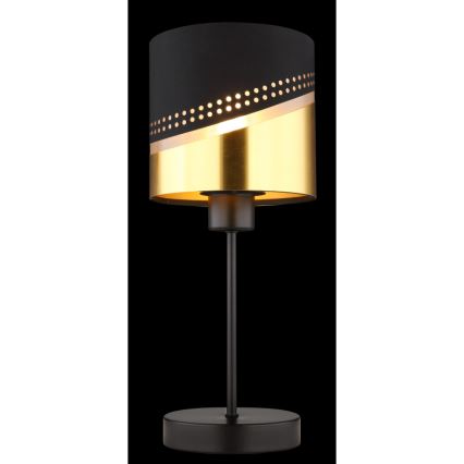Globo - Stona lampa 1xE27/40W/230V pr. 16 cm crno/zlatna