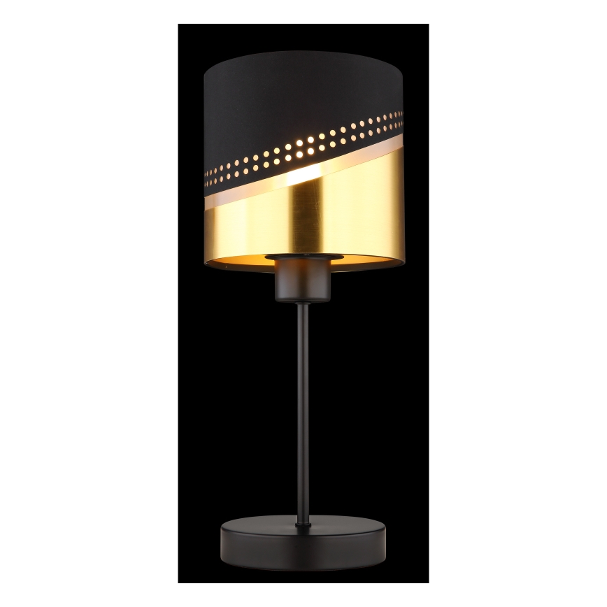 Globo - Stona lampa 1xE27/40W/230V pr. 16 cm crno/zlatna