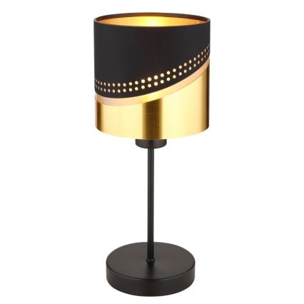 Globo - Stona lampa 1xE27/40W/230V pr. 16 cm crno/zlatna
