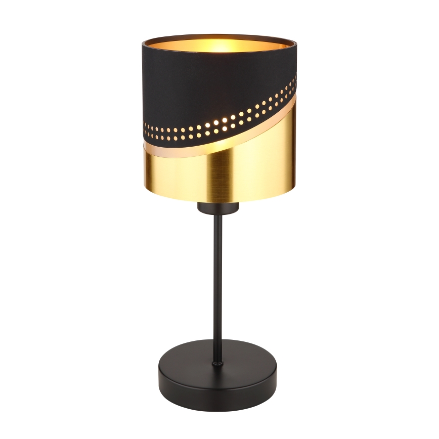 Globo - Stona lampa 1xE27/40W/230V pr. 16 cm crno/zlatna