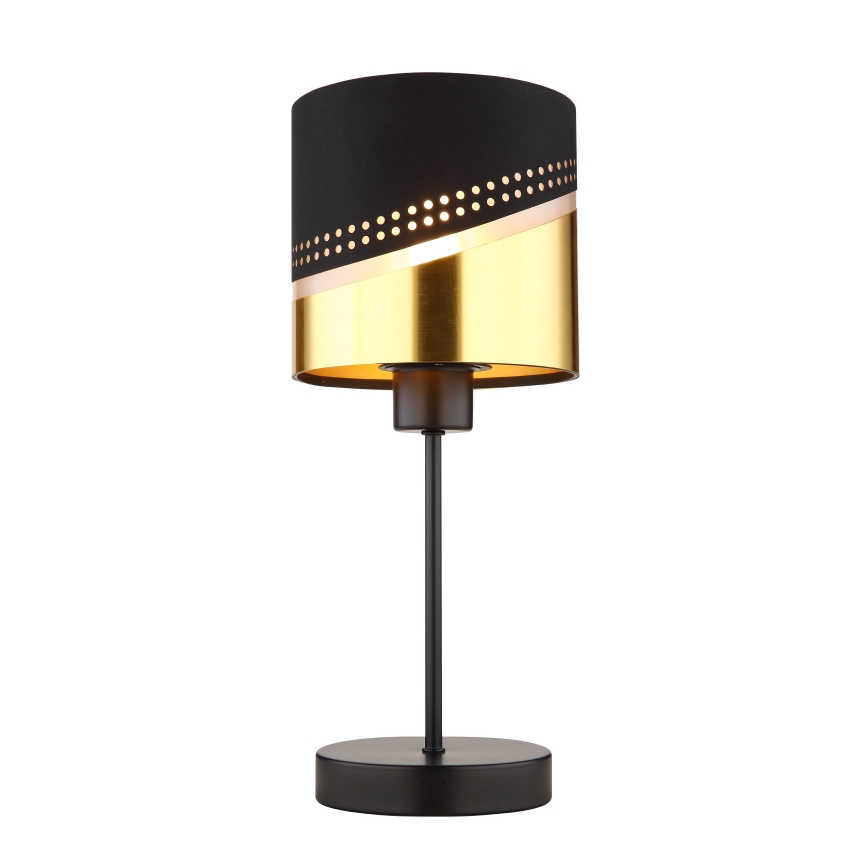 Globo - Stona lampa 1xE27/40W/230V pr. 16 cm crno/zlatna