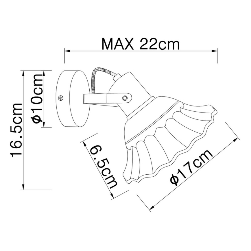 Globo - Zidna reflektorska lampa 1xE27/40W/230V