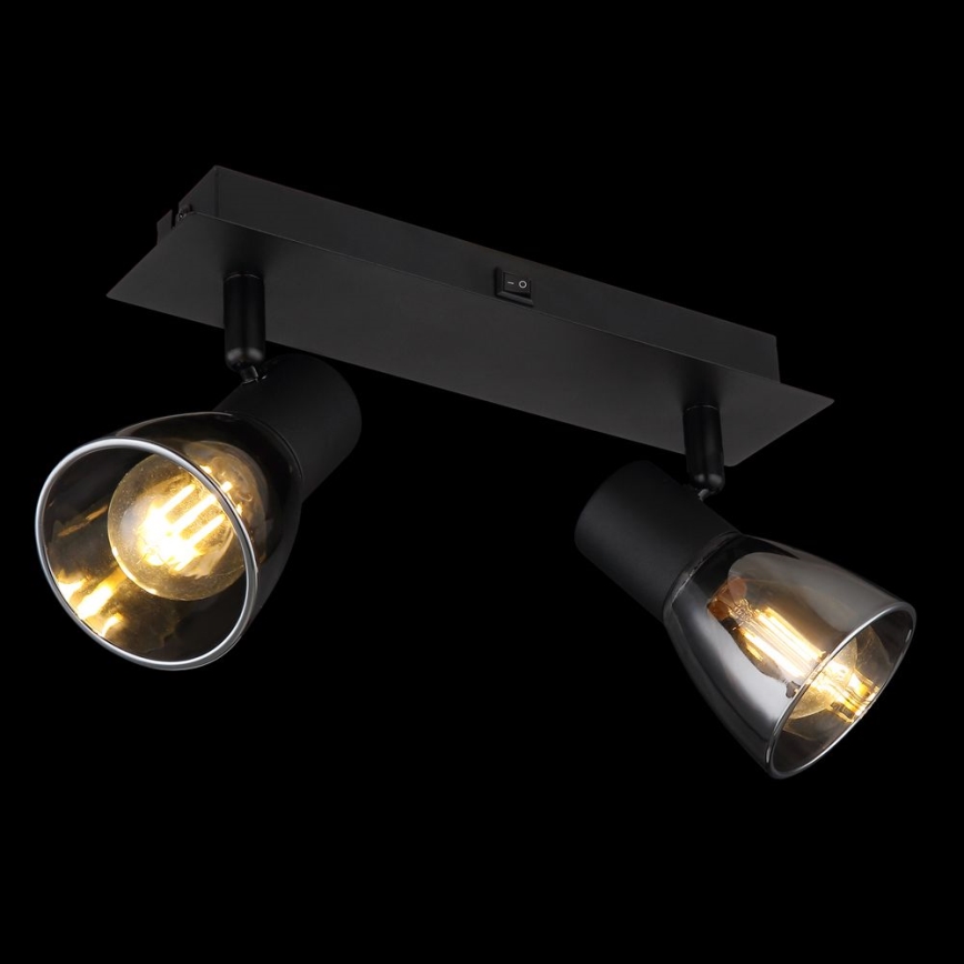 Globo - Zidna reflektorska lampa 2xE14/40W/230V crno
