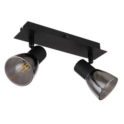 Globo - Zidna reflektorska lampa 2xE14/40W/230V crno