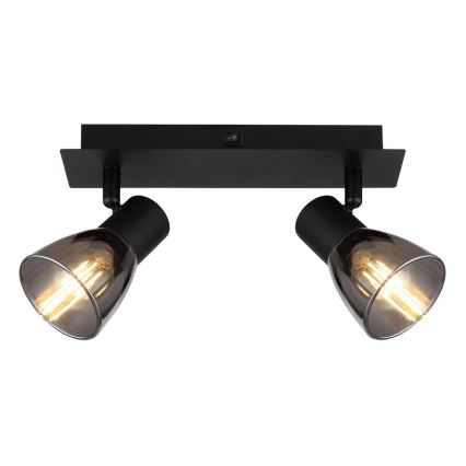 Globo - Zidna reflektorska lampa 2xE14/40W/230V crno