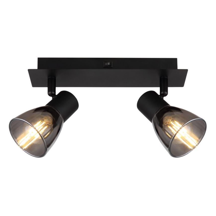 Globo - Zidna reflektorska lampa 2xE14/40W/230V crno