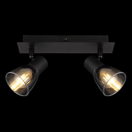 Globo - Zidna reflektorska lampa 2xE14/40W/230V crno