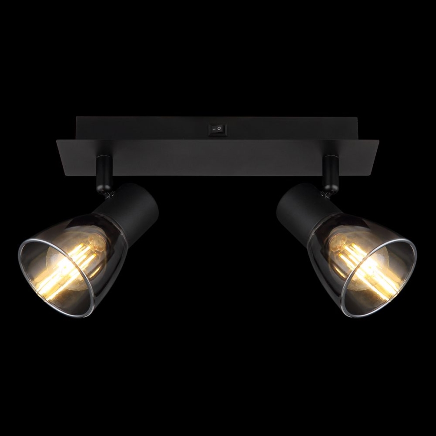 Globo - Zidna reflektorska lampa 2xE14/40W/230V crno