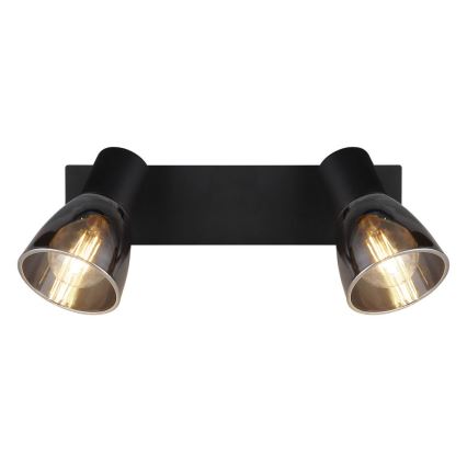 Globo - Zidna reflektorska lampa 2xE14/40W/230V crno