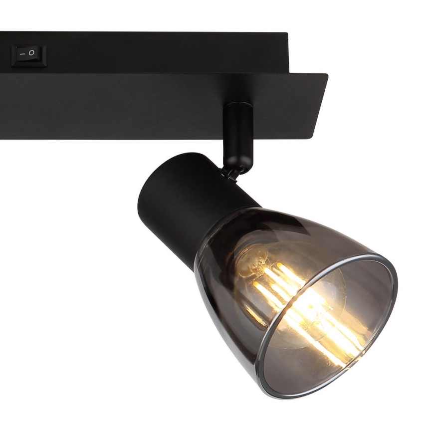 Globo - Zidna reflektorska lampa 2xE14/40W/230V crno