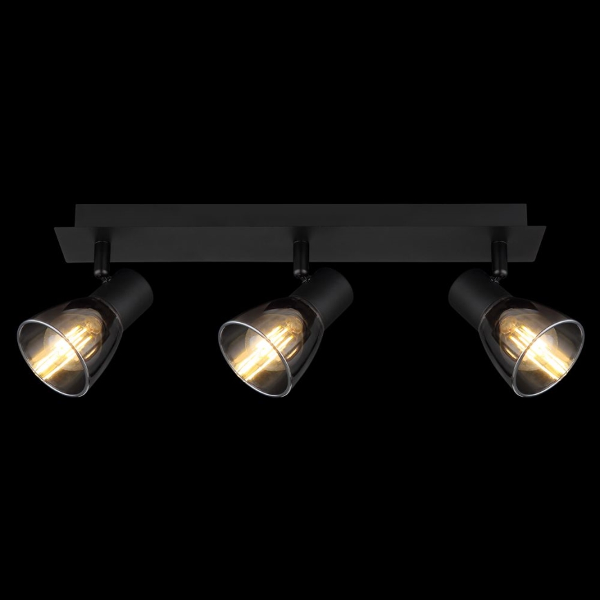 Globo - Reflektorska lampa 3xE14/40W/230V crno