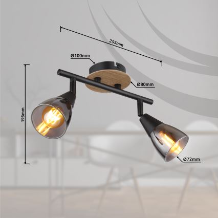 Globo - Reflektorska lampa 2xE14/25W/230V