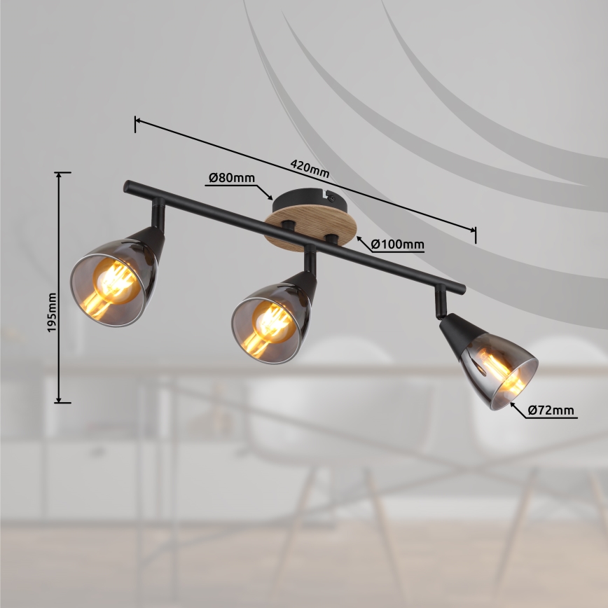 Globo - Reflektorska lampa 3xE14/25W/230V