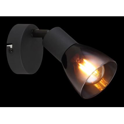 Globo - Zidna reflektorska lampa 1xE14/25W/230V crno