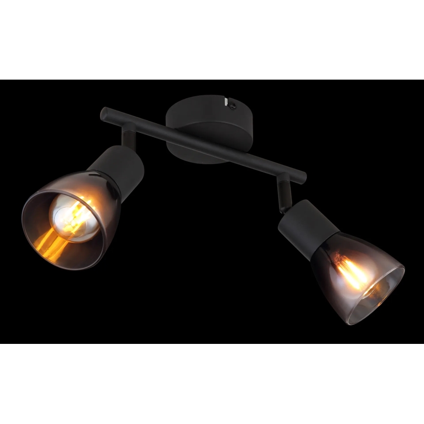 Globo - Reflektorska lampa 2xE14/25W/230V crno