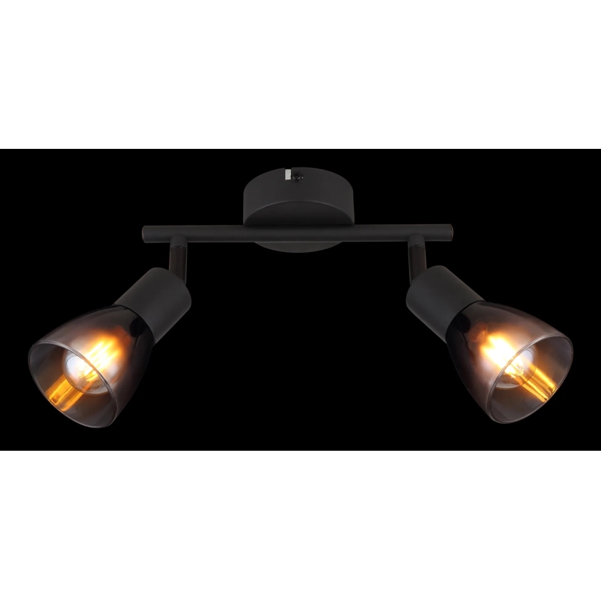 Globo - Reflektorska lampa 2xE14/25W/230V crno