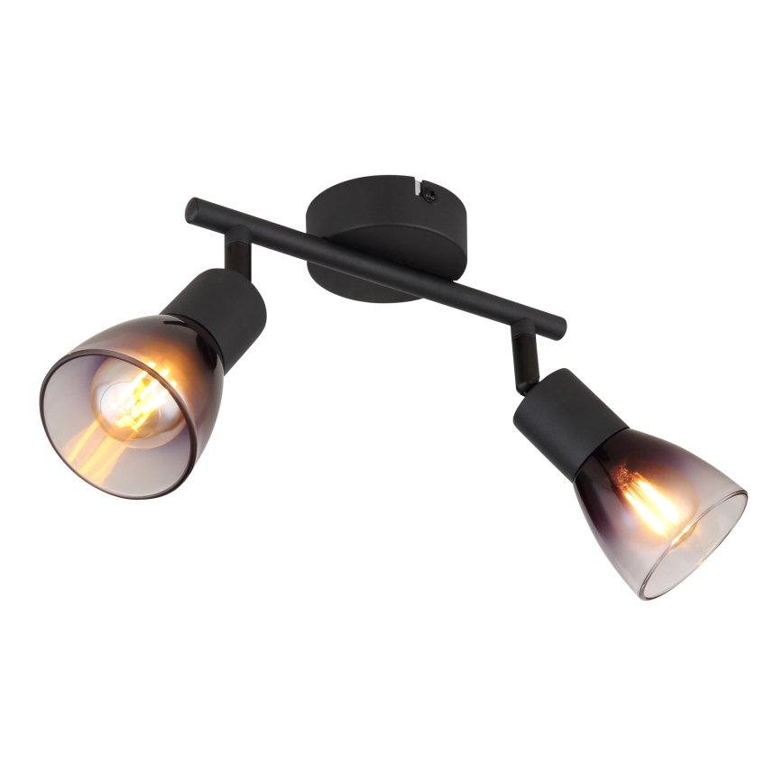 Globo - Reflektorska lampa 2xE14/25W/230V crno