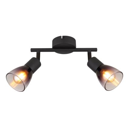 Globo - Reflektorska lampa 2xE14/25W/230V crno