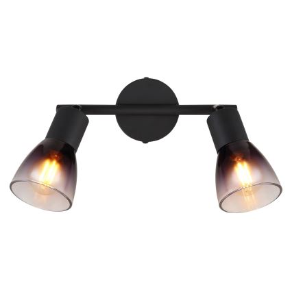 Globo - Reflektorska lampa 2xE14/25W/230V crno