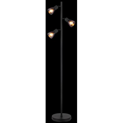 Globo - Podna lampa 3xE14/25W/230V crno