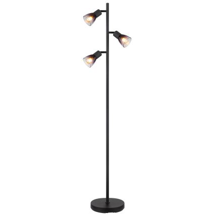 Globo - Podna lampa 3xE14/25W/230V crno
