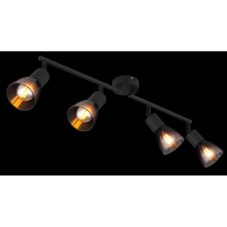 Globo - Reflektorska lampa 4xE14/25W/230V crno