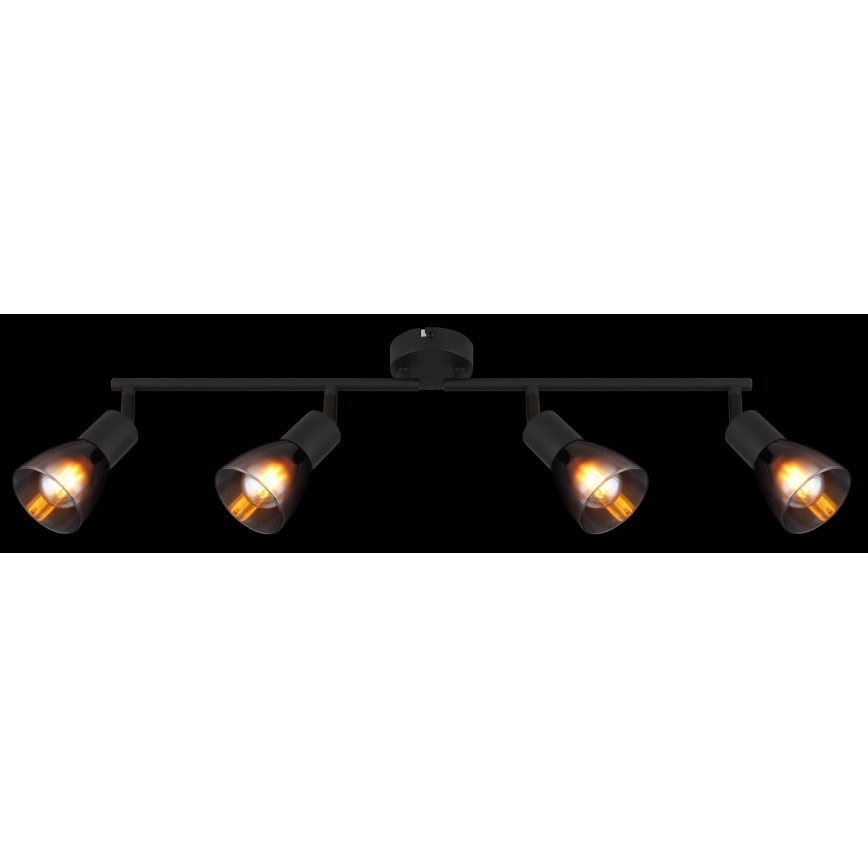 Globo - Reflektorska lampa 4xE14/25W/230V crno