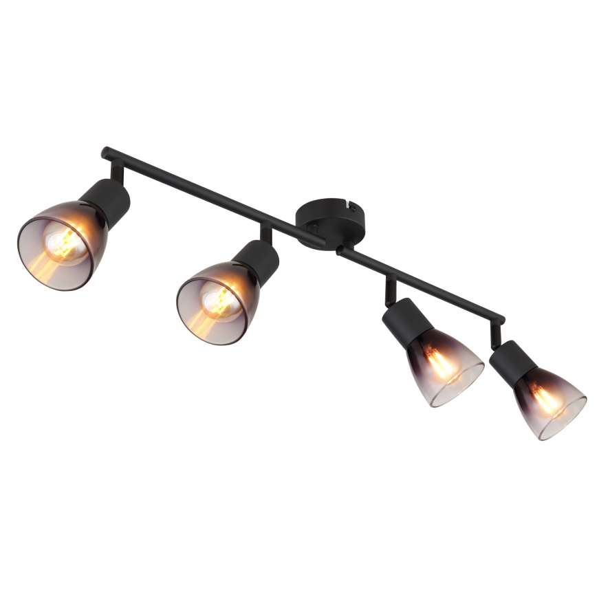 Globo - Reflektorska lampa 4xE14/25W/230V crno
