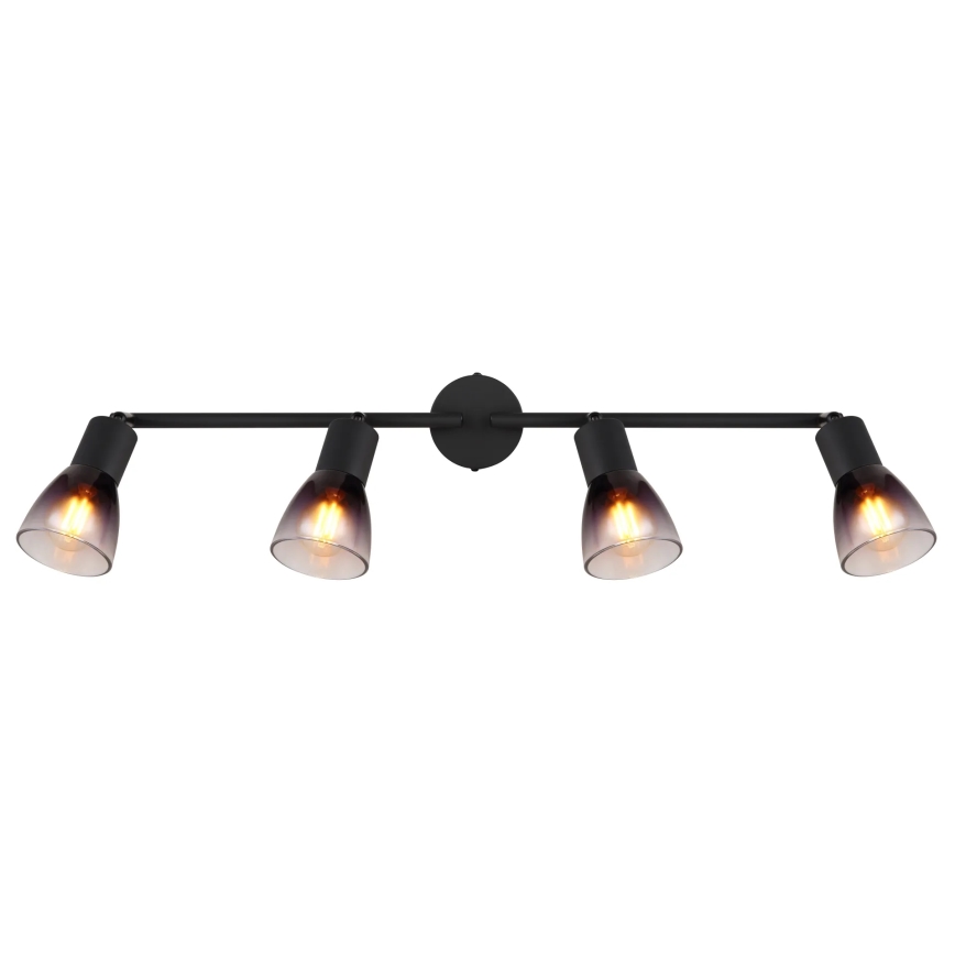 Globo - Reflektorska lampa 4xE14/25W/230V crno