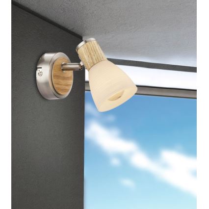Globo - Reflektorska lampa 1xE14/40W/230V jasen
