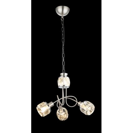 Globo - LED Luster na lancu 3xE14/40W/230V + LED/5W