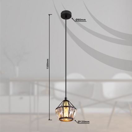Globo - Luster na sajli 1xE14/40W/230V