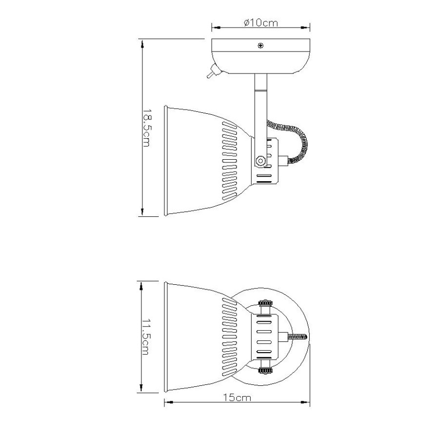 Globo - Zidna reflektorska lampa 1xE14/40W/230V