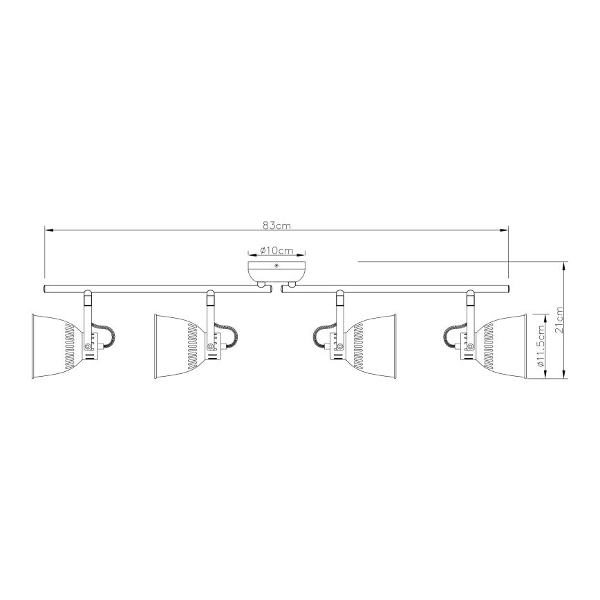 Globo - Reflektorska lampa 4xE14/40W/230V
